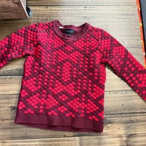 Red and burgandy warm sweater Romeo + Juliet size M